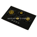 Supreme Unique 4 Brass Burner Gas Hob (8mm Glass)